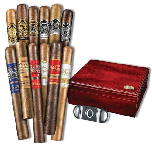 Powerhouse 12 Sampler With Humidor And Cutter