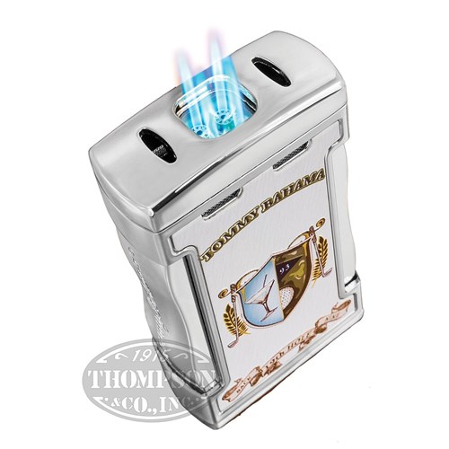 Tommy Bahama Back Nine Silver Dual Torch Cigar Lighter