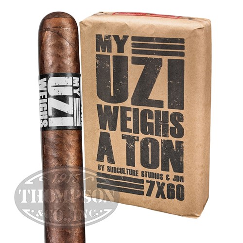 My Uzi Weighs A Ton 7x60 Maduro Cigars