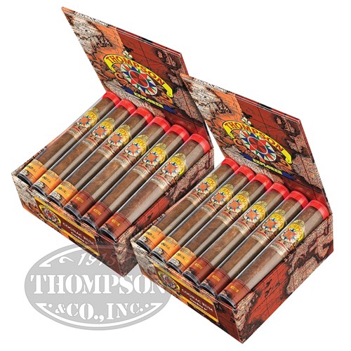 Thompson Explorer Flavors Gordito Habano Cognac/Rum Tubos 2-Fer Cigars