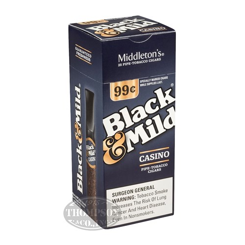 Black & Mild Casino Cigarillo Natural - 25 Pack