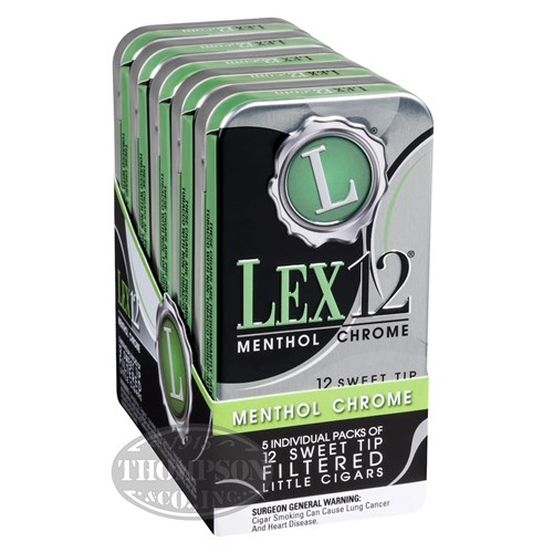 Lex12 Chrome Natural Filtered Cigarillo Menthol