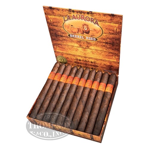 La Aurora Barrel Aged Churchill Corojo Cigars