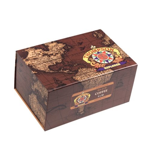 Thompson Explorer Flavors Habano Coffee (Robusto) (5.0"x50) BOX 50