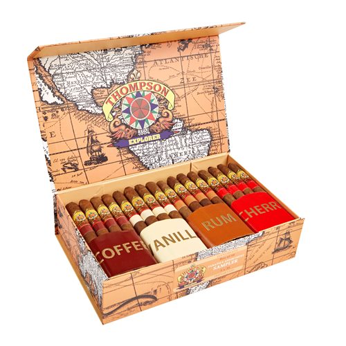 Thompson Explorer Flavors Panetela Natural Assorted Sampler  64-Cigar Sampler