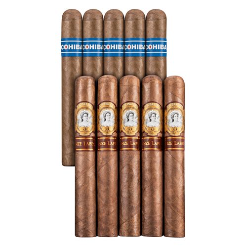 Double Down 10 Honduran Robusto Sampler La Palina VS Cohiba  10 Cigars