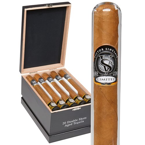 Victor Sinclair Double Shots Tequila Churchill Tubos Cigars