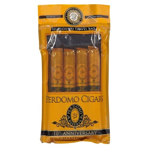 Perdomo Humidified Bag 10th Anniversary Champagne  4 Cigars