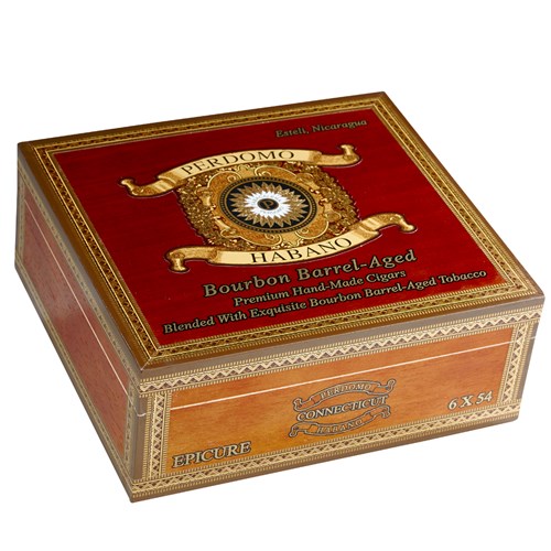 Perdomo Habano Bourbon Barrel Aged Epicure Connecticut (Toro) (6.0"x54) BOX 24