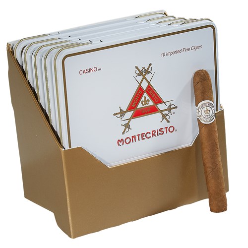 Montecristo White Label Casino Connecticut (Cigarillos) (4.0"x33) Pack of 50
