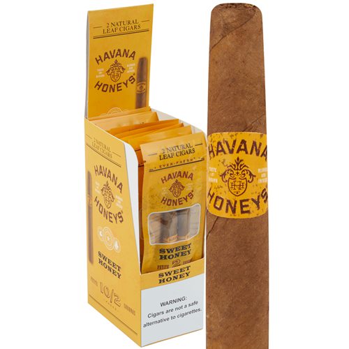Havana Honey Sweet Honey Natural Cigarillo (Petite Corona) (4.1"x33) PACK (20)