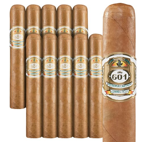 601 White Label Connecticut (Robusto) (5.0"x50) PACK 10